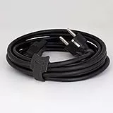 CABLE CANDY – Hook & Loop - 8 Stück Wiederverwendbare Klett-Kabelbinder. Kabelmanagement für zu Hause u. Büro. Halten Kabel mit bis zu 50 mm Durchmesser zusammen. Wiederverschließbar. Schwarz