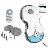 HUTT C7 Fensterputzroboter mit Sprühfunktion (HUTTHINK 5.0 intelligenten Frequenzsteuerung & Routenplanung, 80ml Wasser-/reinigungstank, schnelle 0,05m/s Reinigungsgeschwindigkeit, Sicherheits-Akku)