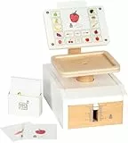 small foot Waage Fresh aus Holz, multifunktionales Zubehör für Kaufladen, Rollenspielzeug, ab 3 Jahren, 12418