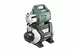 Metabo Hauswasserwerk HWW 4500/25 Inox Plus– 600973000 – Nennaufnahmeleistung: 1300 W – Max. Fördermenge: 4000 l/h – Ideal für 1-3 Regner – Max. Förderhöhe: 48 m – 4,8 bar