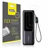 dipos FLEX 2x Schutzfolie klar passend für Anker A1695 Laptop Powerbank, 100% Displayabdeckung, Anti-Shock, Fingerprint Kompatibel, Case-Friendly, Full Cover Displayschutz Folie