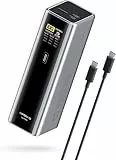 CUKTECH Laptop Powerbank 210W, 20000mAh externer Akku mit 3 Anschlüsse, 140W PD 3.1 externer Akku mit Digitales Display, Kompatibel mit iPhone 16/15, MacBook Pro, Samsung und mehr