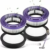 Kigniote 4 x Staubsaugerfilter für Anyson Stars 5 45000Pa/550W/70Min Staubsauger Kabellos HEPA Filter Ersatzteile Kompatible mit Anyson 1.6L Akku Staubsauger Super Leise Stars 5 Ersatzfilter