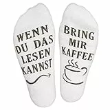 Haute Soiree Lustige Socken Damen Neuheit Geschenk - Wenn Du Das Lesen Kannst Bring Mir Kaffee