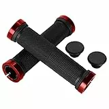 Welsberg 1 Paar BMX Lenkergriffe für Mountain und Stadtrad, rutschfeste Fahrradgriffe mit Schloss, Länge ca. 2,2 cm Durchmesser, BMX Mountainbike Rennrad