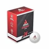 JOOLA Tischtennisbälle Tournament Selektierte 40+mm Durchmesser, 3-Stern Premium Tischtennis Bälle Indoor und Outdoor Kompatibel, Weiß (24er Pack)