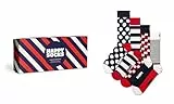 Happy Socks Unisex 4-Pack Classic Navy Gift Set Socken, Multi, 7-11 (4er Pack)