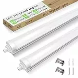 ALUSSO 2 Stück LED Feuchtraumleuchte 150CM, 45W 5400LM LED Röhre 4000K, IP65 Wasserfest Feuchtraumlampe Werkstatt Deckenleuchte für Garage,Keller,Werkstatt,Feuchtraum,Bad,Büro,Warenhaus