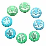 LIUJZZJ 8 Stück Thumb Grip Caps for Nintendo Switch Accessories for Nintendo Switch/Switch Lite Switch Joystick Caps Thumbstick Caps Bären und Blättermuster Silicone