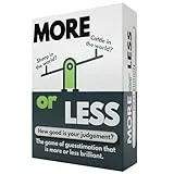 More or Less Kartenspiel - Wie gut ist deine Intuition?, ab 2 Spieler, Erwachsene und Kinder