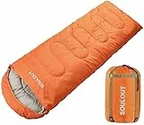 SOULOUT Schlafsack 3-4 Jahreszeiten - Winter Schlafsack Wasserdichter Leichter Deckenschlafsack für Camping, Reisen und Outdoor-Aktivitäten -Ideal für Erwachsene und Kinder - 220 x 83 cm