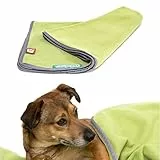 Doctor Bark | kuschelige Hundedecke waschbar bis 95°C, hygienische, weiche Fleecedecke für Sofa und Hundebett, Flauschige Haustierdecke - Made in Germany (L - 120x90 cm/Hellgrün)