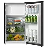 Comfee RCD80DK3(E) Kühlschrank mit Gefrierfach/ 80L Kleiner Kühlschrank/mit 12 L Gefrierfach/ -18 °C bis -8 °C/ 4-Sterne-Gefrierschrank-Bewertung/Inverter-Kompressor/Einstellbare Temperaturregelung