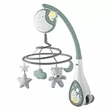 Chicco Next2Dreams Baby-Mobile mit Spieluhr für Kinderbett und Bett, 3-in-1,kompatibel mit Next2Me-Kinderbett mit Soundeffekten, Nachtlichtprojektor und klassischer Musik,0+ Monate,grün