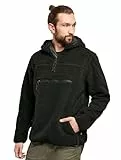 Brandit Teddyfleece Worker Pullover, Farbe: Black, Größe: M