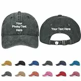 Generisch Baseball Caps für Herren Baseball Cap Damen Personalisierte Baseballkappe mit Drucken Text, Logo und Foto Verstellbarer Cappy Frauen Cap Herren