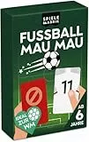 Spielefabrik Fußball MAU MAU | Fussball-Kartenspiel für Jungen ab 6 Jahre | Klassisches Mau Mau mit Fußball-Look: Karten im Trikot-Design der Nationalmannschaften | Fan-Geschenk & Mitbringsel