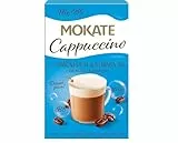 MOKATE - Cappuccino mit Magnesium & Vitamin B6 - Cremiger Instant-Kaffee mit Milchschaum, Aromatisch, Angereichert mit Vitaminen - Schnelle Zubereitung Einfach mit Heißem Wasser Aufgießen - 160g