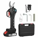 Irfora Elektrische Astschere, kabellose elektrische Astschere, batteriebetrieben, Astschere mit bürstenlosem Motor, 21-V-Lithiumbatterie, 30–40 mm Schnittdurchmesser, LCD-Display