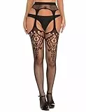 Adove Sexy Strapsstrümpfe Schwarz Für Damen Strapse Mit Strümpfe Und Halter