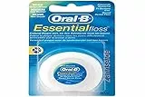 Oral-B Essentialfloss Zahnseide Mint gewachst 50 m, Weiss
