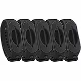 Cleanbrace Desinfektionsarmband 5er-Pack (All-Black) | Handdesinfektion für unterwegs | inklusive Refiller