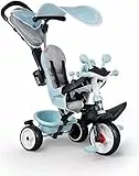 Smoby - Baby Driver Plus Blau - 3-in-1 Kinder Dreirad, mitwachsendes Multifunktionsfahrzeug mit premium Ausstattung, für Kinder ab 10 Monaten