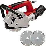 Einhell Mauernutfräse TC-MA 1300 (Leerlaufdrehzahl 9.000 Min-1, Max. Nutbreite 26 mm, 30 mm, Spindelarretierung, Inkl. 2x Trennscheibe Ø 125 mm), 1320 W