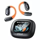 NE27 AI Übersetzer Kopfhörer in Echtzeit, Übersetzungskopfhörer für 134 Sprachen mit LCD Touchscreen, Open Ear Sprachübersetzer Kopfhörer, Kompatibel mit iOS & Android für Reisen, Business, Lernen