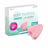 JOYDIVISION Soft-Tampons mini I 50 Stück I fadenlose Tampons für Sport, Schwim Men & Spa I Men struationsschwämmchen ultra soft I leichtes Einführen & Entfernen I Mini Softtampon ohne Faden