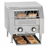 Bartscher Durchlauftoaster DLT150-1 – Edelstahl, stufenlos regelbar, für bis zu 150 Toasts/Stunde, Toastausgabe vorn oder hinten, für Gastronomie