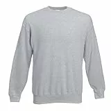 Fruit of the Loom - Set-In Sweatshirt - Heather Grey - Größe: M