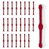 Flintronic Bildschirmfenster Montageschnallen, 24 Stück Snap-on Befestigungszubehör für Fliegengitter Fenster, Selbstklebend Fliegengitter Fenster Clips, für Moskitonetz, Netzvorhänge (Weiß)