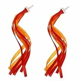 Didiseaon Bunte Fahrradlenker Streamer für Dekorative Lenkerbänder mit Quasten Geeignet für Fahrrad Dreirad und Roller Einfache Montage Lustige Fahrraddekoration