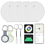 Reyke GPS Tracker Android, Air Smart Tag Compatible with Google Find My (Android Only), Schlüsselfinder for Keys, Luggage,Suitcase, Wallet, IP66 Waterproof, 4 Pack
