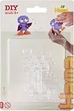 Hama Perlen 4902 Zubehör Set für das Basteln, Verbinder für 3D Motive in transparent für Midi Bügelperlen mit Durchmesser 5 mm, Bastelspaß für Groß und Klein