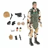 EHJRE 12 Zoll Actionfiguren Spielset, Modell Actionfigur Im Maßstab 1:6, Special Forces Actionfigur Spielzeug für Erwachsene, Jungen, Mädchen, Kinder, Grün A