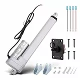 WODHMIEY 3000N Linearantrieb,100/150/200/250/300/450 mm DC 12V Elektrozylinder Set mit manuellem Schalter IP65 5 mm/s Hubmotor für Fensteröffner Sofas Türen Industrieanlagen DIY Auto Möbel Heben 200mm