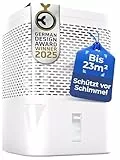 BonAura® Luftentfeuchter ohne Strom - Raumentfeuchter für Keller, Bad uvm. - 680g Luftentfeuchter Nachfüllpack inklusive - Entfeuchter und Luftentfeuchter Granulat im Set - Schutz vor Schimmel
