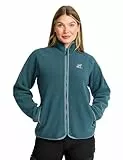 RevolutionRace Canyon Full-Zip Pile Fleece für Damen, Outdoor Fleecejacken perfekt für Wanderungen und Outdoor-Abenteuer, Orion Blue/Blue Mirage, L