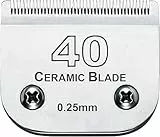 Ersatzklingen für Hundepflege, kompatibel mit Andis,Oster A5,Wahl, Heiniger,Moser Max 50 Haustierhaarschneider 40# Klinge (0.25mm)