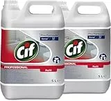 Cif Professional Badreiniger 2in1 – Kraftvoller Kalkreiniger & Duschreiniger, Sanitärreiniger für Bad & WC, geeignet für Chrom, Kunststoff & Keramik, 2 x 5 L