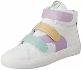 Primigi Damen B&g for Change Gymnastikschuh, Weiß Lila, 38 EU Schmal