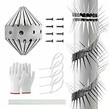 Marderschreck, 100cm Marderabwehr Fallrohrschutz Marderschutz für Fallrohre Marderabwehr Haus WaschbäR Abwehr Marderschutz für Marderschreck Dachboden Tierfreundliche