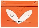 Interdruk A4 - Gummizug Zeichenmappe für Kinder - aus Starkem Karton - Soft-Touch - Innen und Außen Bedruckt - Form - Fuchs, 5902277329592, A4+