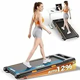 Walking Pad Steigung mit 12% Automatische, Dämpfung Laufbänder Schreibtisch mit Smart App, 2.5PS Motor Running Pad, Laufband für Zuhause und Büro