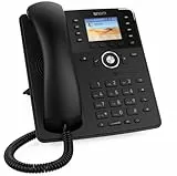 Snom D735 IP Telefon, SIP Tischtelefon (hochauflösendes grafisches 2,7-Zoll-TFT-Display, 32 selbstbeschriftende Funktionstasten (8 physisch), schwarz, 00004389