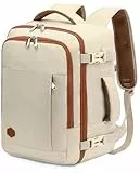 VANKEV für Easyjet Handgepäck 45x36x20 Laptop Rucksack Reiserucksack Handgepäck Tasche Rucksack 15.6 Zoll Laptop Backpack für Herren Damen Beige