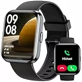 Gydom Smartwatch Herren, Smartwatch Damen mit Telefonfunktion & Alexa, 1,8' Fitnessuhr mit 100 Sportmodi & IP68, Herzfrequenz SpO2 Schlafmonitor, Armbanduhr Schrittzähler Uhr für Android iOS