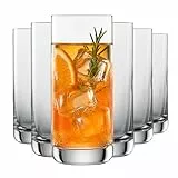 SCHOTT ZWIESEL Longdrinkglas Simple 6er Set, Trinkgläser für Longdrinks und Cocktails aus Tritan Kristallglas, spülmaschinenfest, 123665
